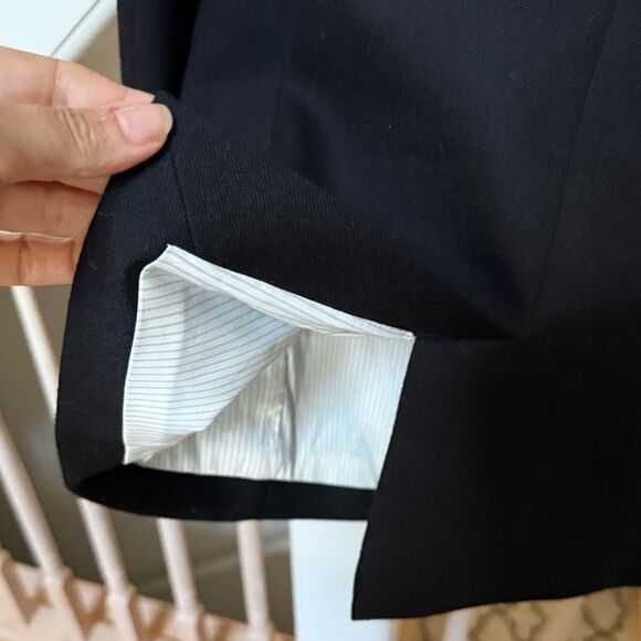 J.Crew Tall Regent Blazer in Wool Flannel in Black 8T - Picture 9 of 16